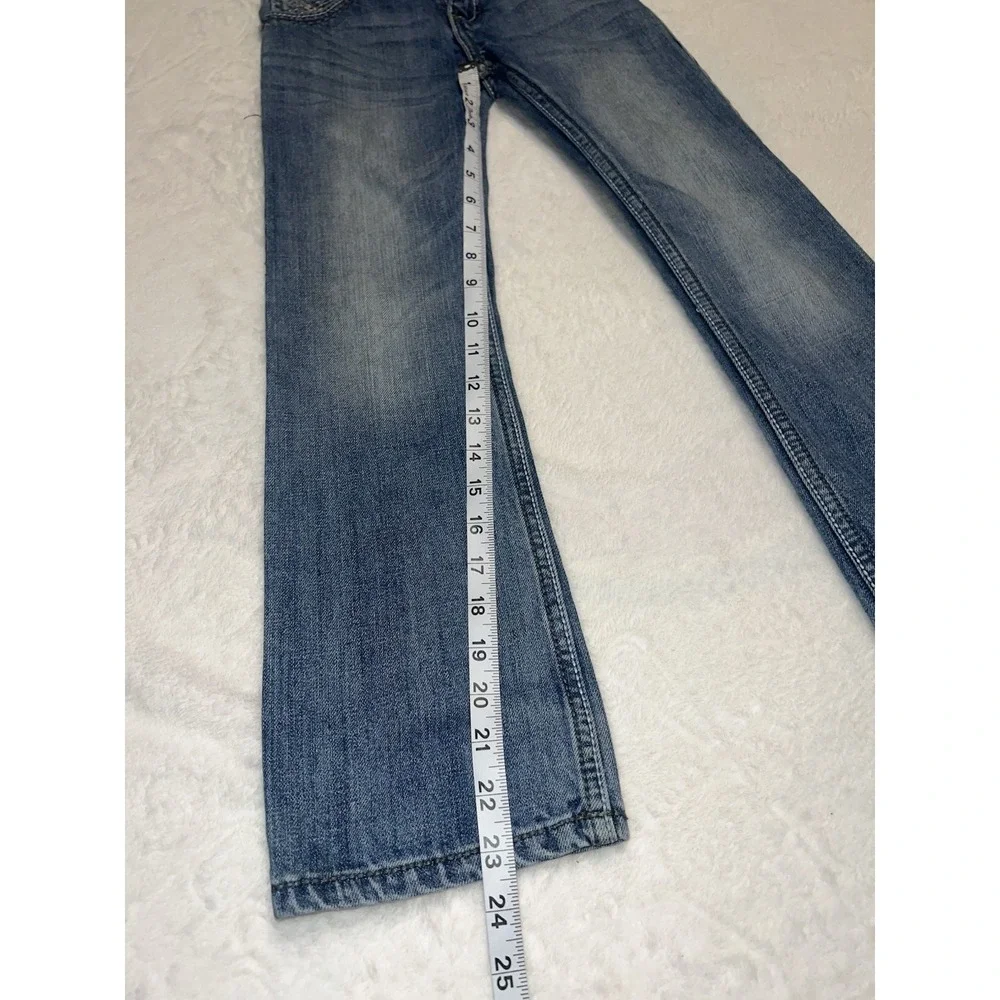 Wrangler 20X Jeans Boys 8 Slim Bootcut Youth Kids Western Pants Light Wash